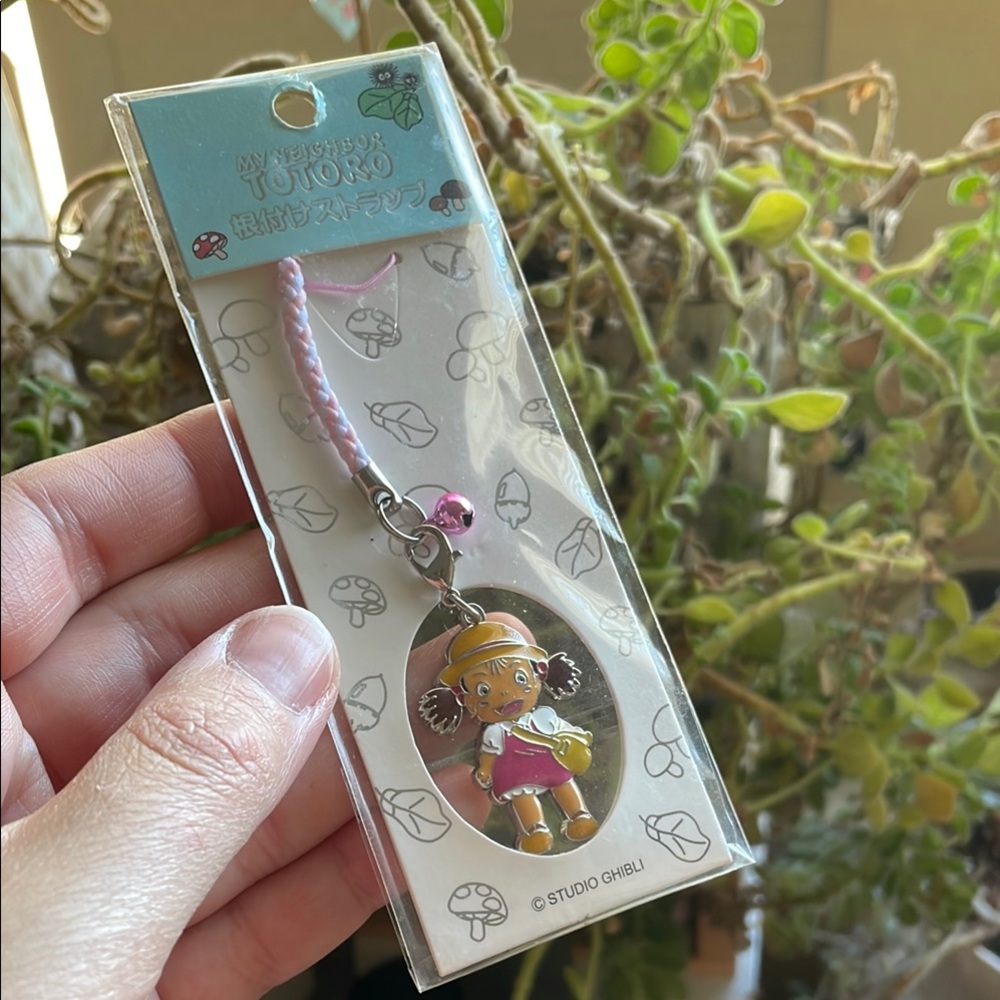 Studio Ghibli - Mei from Totoro enamel metal Keychain strap with bell